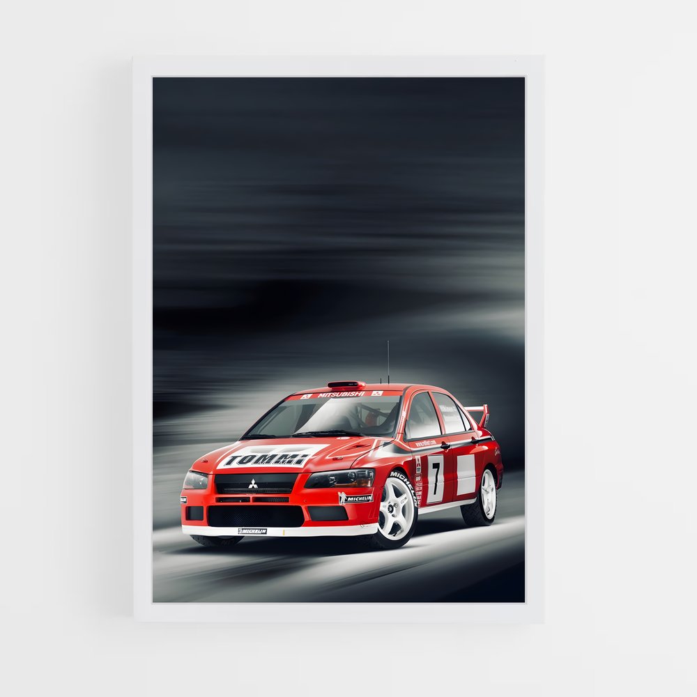 Poster Lancer evolution vii spectaculaire – affiche Mitsubishi (vue 3)